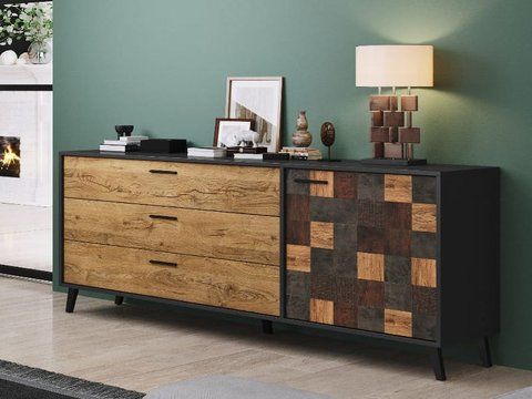 Комод SOUL 1D3S Cama 177 Антрацит фотографія