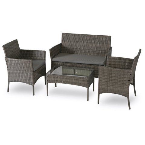 Комплект садових меблів MEBEL ELITE MISSISIPI Сірий
