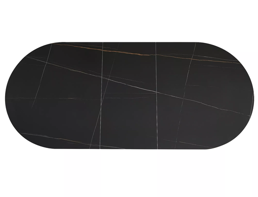Стіл Розкладний GASTON CERAMIC Signal 140(180)x80 Чорний / Чорний Мат фотографія