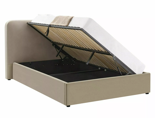 Кровать LUMIA VELVET Signal 140x200 Темный Беж фотография