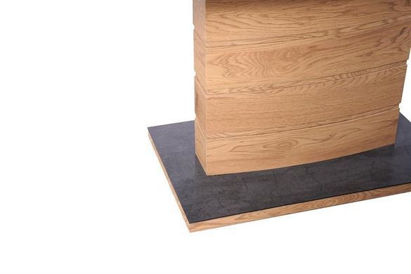Розкладний стіл CONCORD Halmar 140(180)x80 Темно-Сірий / Дуб Золотий фотографія