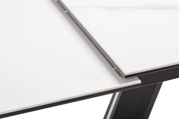 Стіл розкладний TML-870 Vetro 160(200)x90 Білий Мармур фотографія