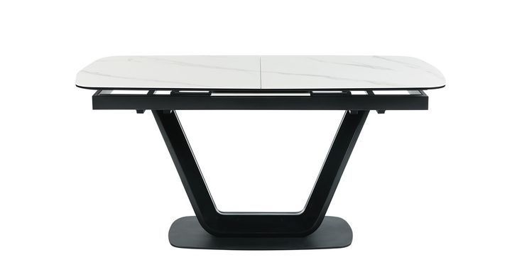 Стіл розкладний TML-870 Vetro 160(200)x90 Білий Мармур фотографія