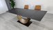 Стол раскладной AMELIA Intarsio 160(240)*90 черный мат/бронзовый