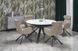 Стол раскладной VERTIGO Halmar 130/180x130 Белый мрамор/Черный