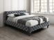 Кровать HERRERA VELVET Signal 160x200 Серый фотография