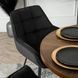 Стілець поворотний оксамитовий MEBEL ELITE LUNA Velvet Чорний