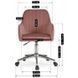 Стул офисный поворотный бархатный MEBEL ELITE TOM Velvet Розовый
