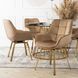 Стілець оксамитовий поворотний MEBEL ELITE MIA Velvet Бежевий