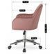 Стул офисный поворотный бархатный MEBEL ELITE TOM Velvet Розовый