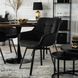 Стілець поворотний оксамитовий MEBEL ELITE LUNA Velvet Чорний