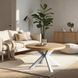 Журнальний столик MEBEL ELITE LINCOLN 80x80&nbsp;Дуб золотий Білий