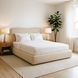 Кровать двуспальная MEBEL ELITE BRISTOL 160x200 см Беж