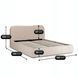 Кровать двуспальная MEBEL ELITE BRISTOL 160x200 см Беж