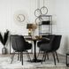 Стілець поворотний оксамитовий MEBEL ELITE LUNA Velvet Чорний