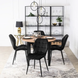 Стул бархатный MEBEL ELITE LUCKY Velvet, Черный