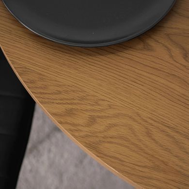 Стол MEBEL ELITE LAUREN 80X80 Дуб золотой/черный фотография