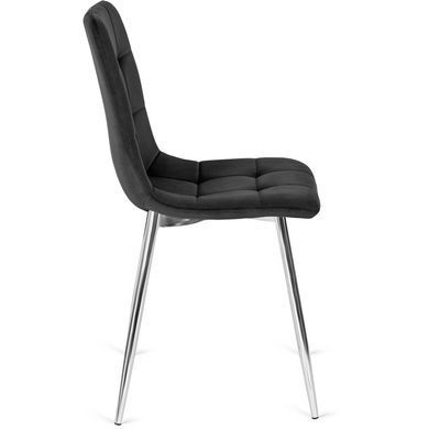 Стул бархатный MEBEL ELITE CESAR Черный фотография