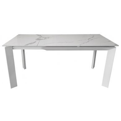Стол Обеденный VERMONT STATURARIO WHITE Concepto 120/170x80 Керамика Глянець / Белый фотография