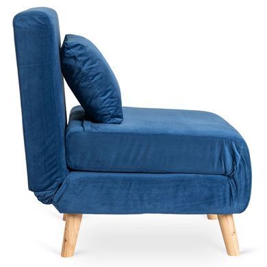 Кресло раскладное MEBEL ELITE MARRY Velvet Синий фотография