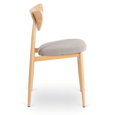 Стілець MEBEL ELITE BRAGA Дуб/Сірий фотографія