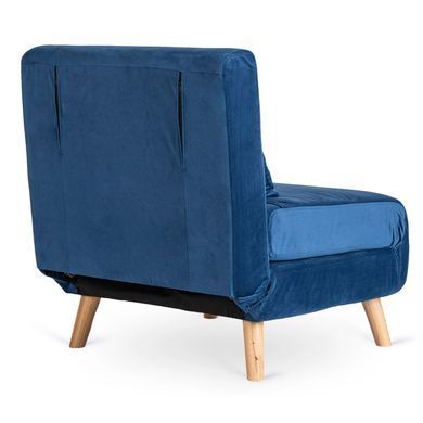 Кресло раскладное MEBEL ELITE MARRY Velvet Синий фотография
