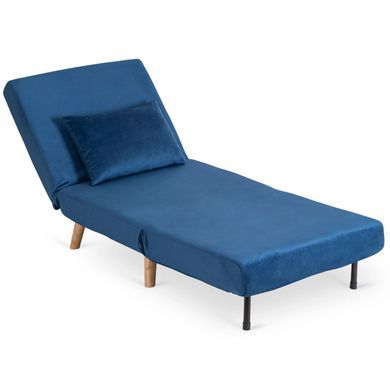 Кресло раскладное MEBEL ELITE MARRY Velvet Синий фотография