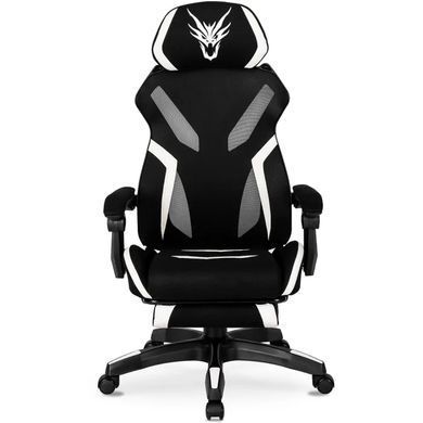Стул офисный поворотный MEBEL ELITE MAXIMO, черный / белый фотография
