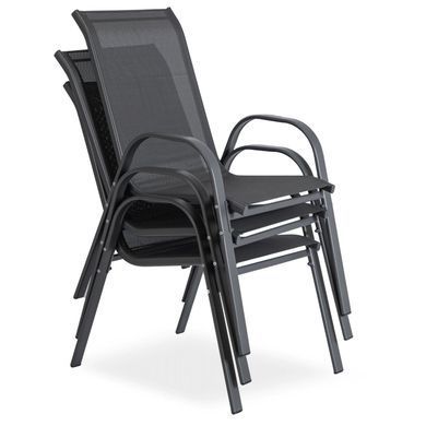 Комплект садових меблів MEBEL ELITE NEBRASKA Чорний