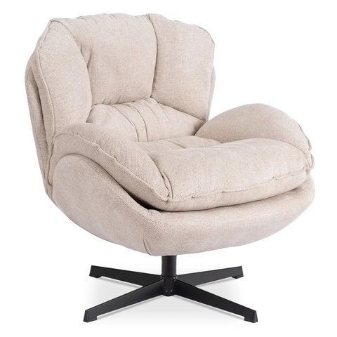 Крісло обертове MEBEL ELITE ROSA Крем фотографія