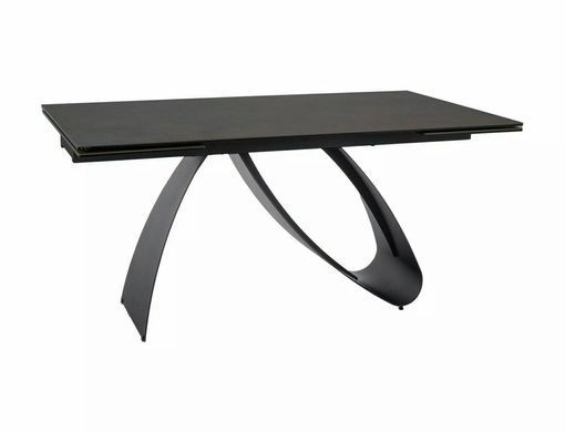 Стіл Обідній DIUNA CERAMIC SignaOSSIDO BRUNOl 160(240)X90 Коричневий Мат/ Чорний мат фотографія