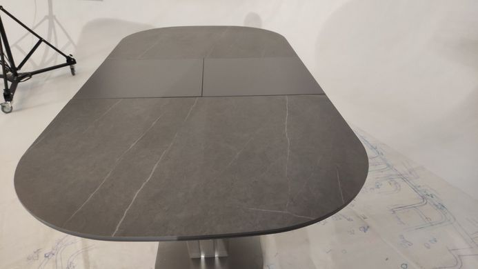 Стіл розкладний TML-865-1 VETRO 120x80 Айс Грей фотографія