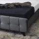 Ліжко двоспальне оксамитове MEBEL ELITE LINO Velvet 160x200 см Сірий