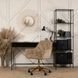 Стілець офісний поворотний оксамитовий MEBEL ELITE MILAN Velvet Бежевий / Золотий
