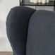 Крісло м'яке оксамитове з підставкою для ніг MEBEL ELITE EVAN 2 Сірий