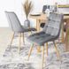 Стул бархатный MEBEL ELITE RODRI Velvet Серый/Натуральный