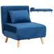 Кресло раскладное MEBEL ELITE MARRY Velvet Синий