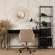 Стілець офісний поворотний оксамитовий MEBEL ELITE MILAN Velvet Бежевий / Золотий