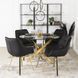 Стілець оксамитовий поворотний MEBEL ELITE MIA Velvet Чорний