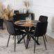 Стол MEBEL ELITE LAUREN 80X80 Дуб золотой/черный