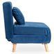 Кресло раскладное MEBEL ELITE MARRY Velvet Синий