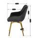 Стілець оксамитовий поворотний MEBEL ELITE MIA Velvet Чорний