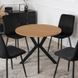 Стол MEBEL ELITE LAUREN 80X80 Дуб золотой/черный