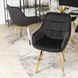 Стілець оксамитовий поворотний MEBEL ELITE MIA Velvet Чорний