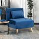 Кресло раскладное MEBEL ELITE MARRY Velvet Синий