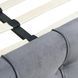 Ліжко двоспальне оксамитове MEBEL ELITE LINO Velvet 160x200 см Сірий