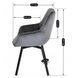 Стілець поворотний оксамитовий MEBEL ELITE LUNA Velvet Сірий