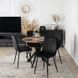 Стол MEBEL ELITE LAUREN 80X80 Дуб золотой/черный