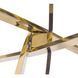 Стол MEBEL ELITE SALLO 100х100 см Прозрачный/Золото