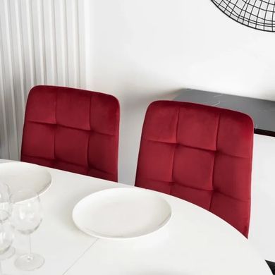 Стул бархатный MEBEL ELITE PERU Velvet, Бордовый фотография
